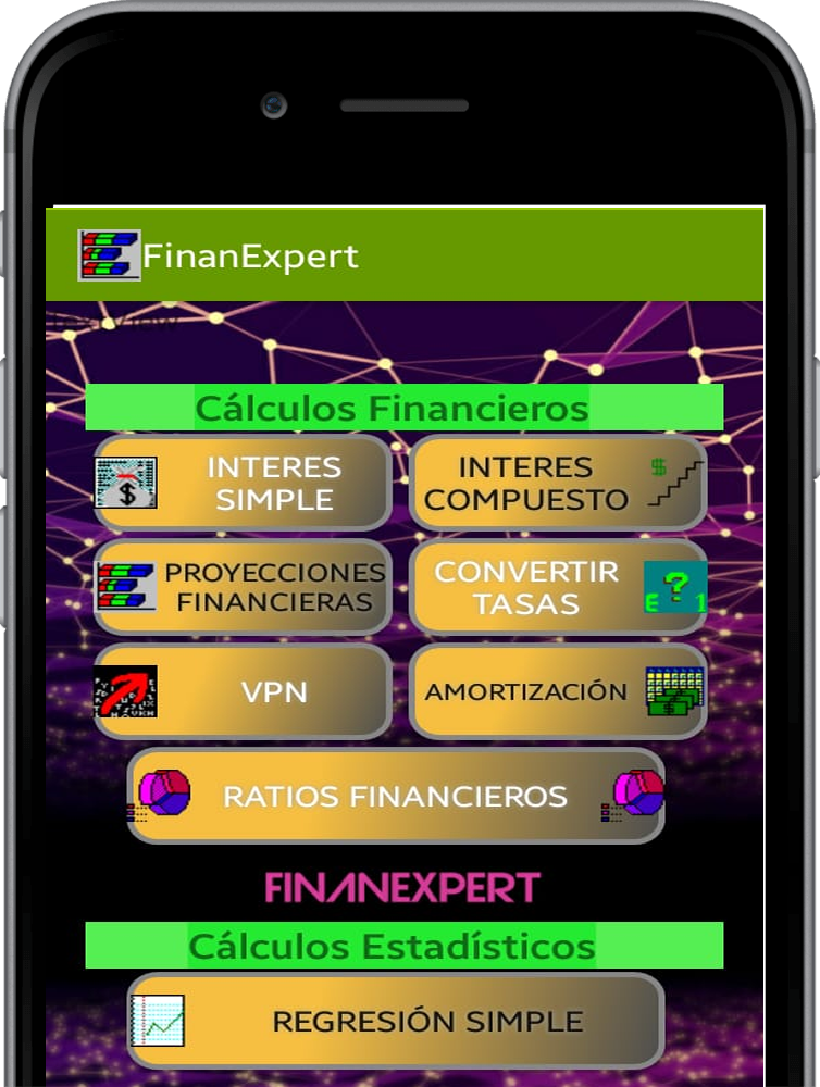 Aplicación móvil FinanExpert en Android